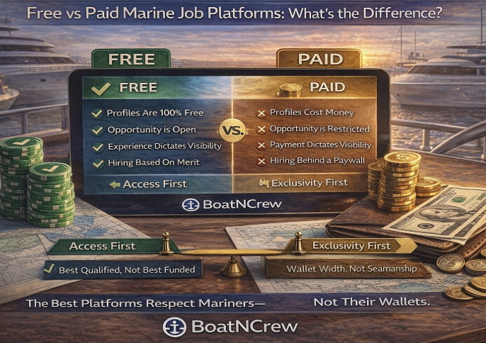 Free vs. Paid Marine Job Platforms: What’s the Difference?