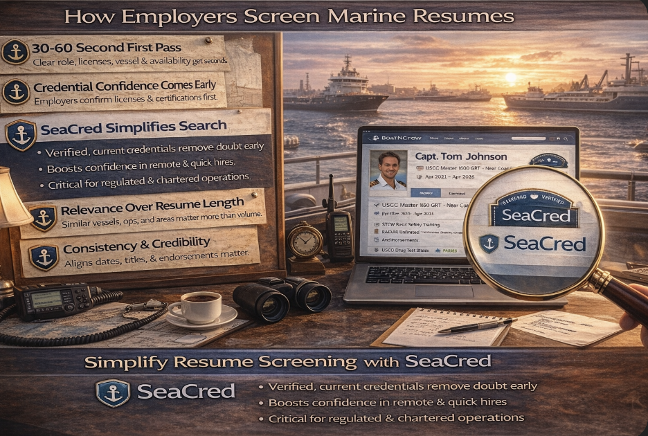 How Employers Screen Marine Resumes — and How SeaCred Simplifies the Process