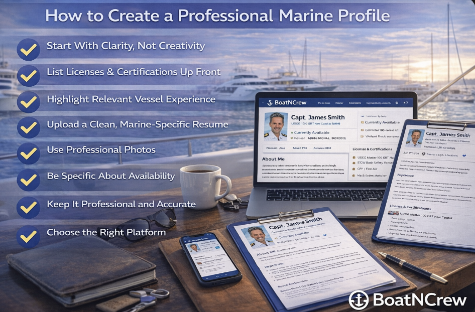 How to Create a Professional Marine Profile